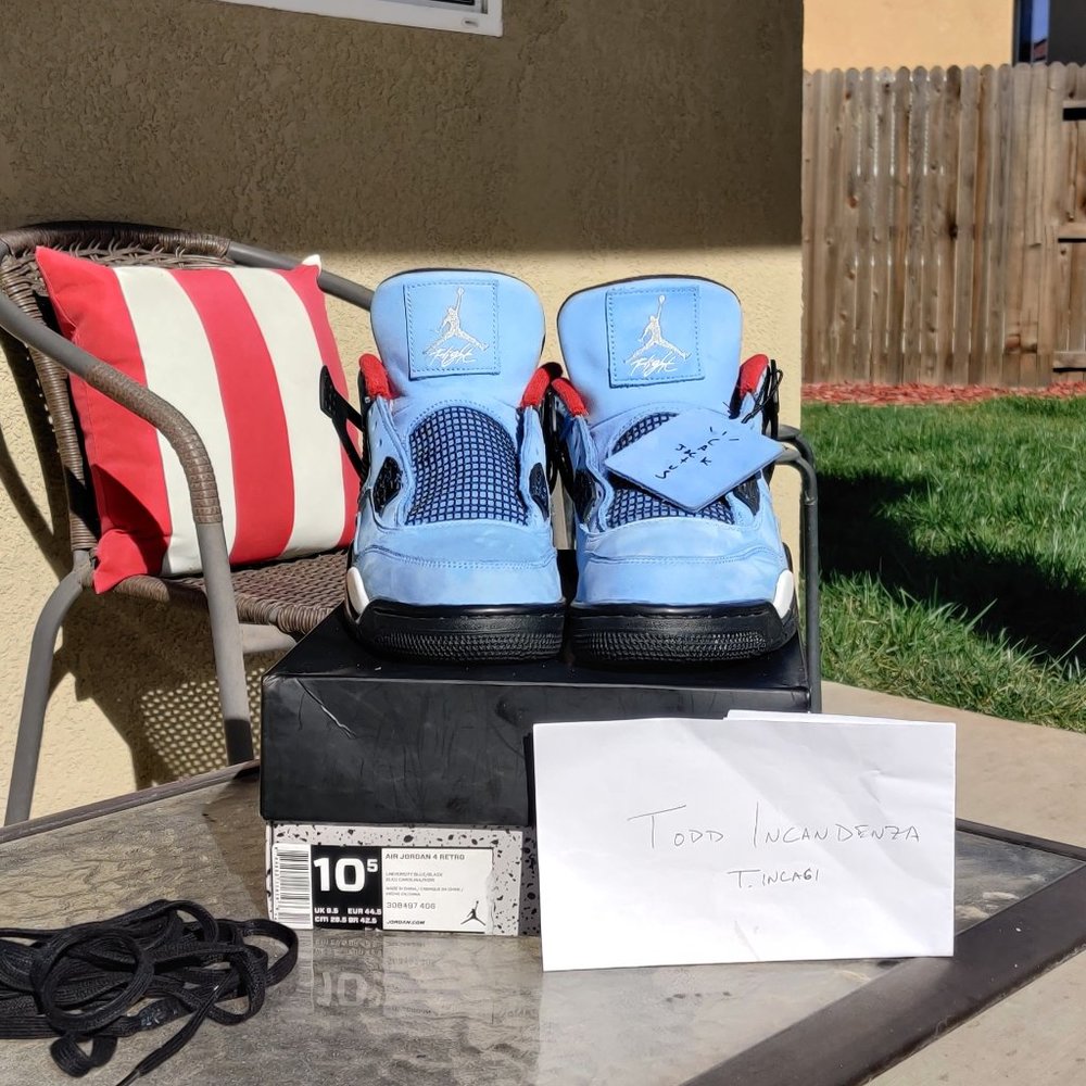 Air Jordan 4 Retro Travis Scott Cactus Jack 10.5